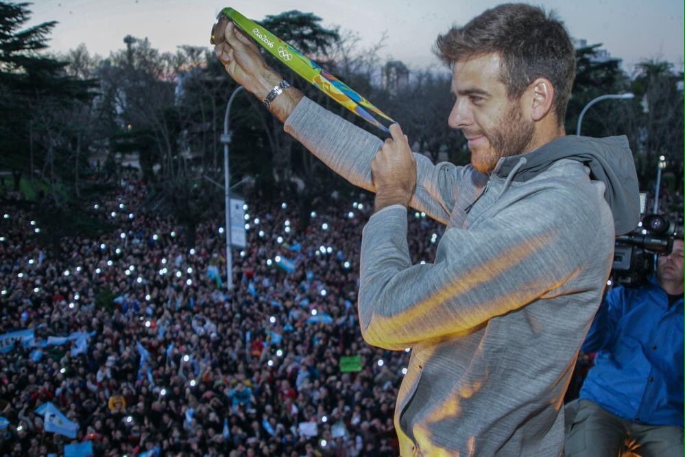photo posted by del Potro on Twitter after having won the Olympics silver medal